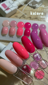 เซต 6 สี สีชมพู สีหวาน สีชมพูบานเย็น สีชมพูอ่อน เล็บเจล แบบแยกขวด สีเจล Kalara