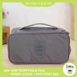 DROPASSIST 1911 READY STOCK Portable Travel Package Bra Underwear Socks Storage Organiser Bag Pouch Toiletries Beg