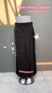 Rok span panjang belah 1depan Seragam Sekolah Anak smp/sma /Rok Kuliah/ Rok-Berkualitas TER-LENGKAP