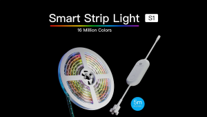 T3 Smart Strip Light S1/S2  ไฟเส้นแอลอีดีอัจฉริยะ  ไฟเส้นตกแต่งห้อง LED  ไฟประดับ ปรับได้มากถึง 16 ล้านสี แถมฟรีแอปเตอร์