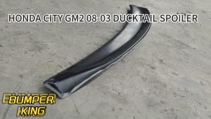 HONDA CITY GM2 2008-2013 DUCKTAIL SPOILER DUCKTAIL SPOILER SHORT 2008 2009 2010 2011 2012 2013 MATERIAL FIBER WITHOUT PAINT