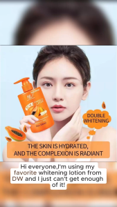DW natural whitening papaya lotion glutamic acid extract whitening lotion 300ML