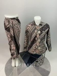HN MODE - Rok Rempel & Kemeja Panjang Batik Floral Couple Terbaru Volume 2