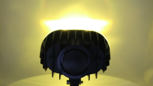 2PCS Super bright LED with horn Motorcycle Headlight High/Low Light Switching LED Mini Driving Light