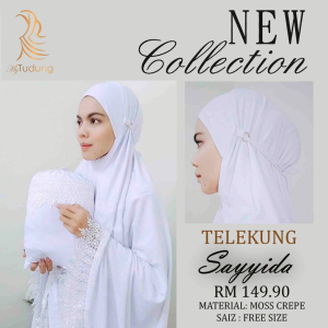 Telekung Travel | Telekung Sayyida | Korean Moscrepe Premium | Anti Kedut | telekung lace | EXCLUSIVE