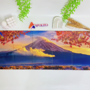 HIASAN DINDING SET PEMANDAN GUNUNG FUJI ISI 5 KAMAR DEKORASI RUMAH WALL DECOR FUJI MOUNTAINT PAJANGAN DINDING SATU SET