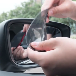 2 PCS Car Pelindung Kaca Spion Mobil Dari Hujan Bahan PVC Anti Air Talang Air Spion Mobil Hitam Teransparan Topi Penahan dan Pelindung Air Spion Untuk Semua Jenis Mobil