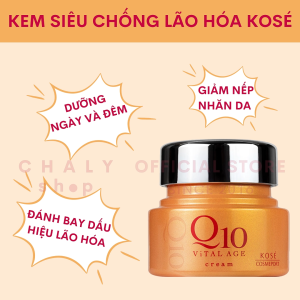 Kem dưỡng da chống lão hoá Kose Coenzyme Q10 Vital Age 40g Nhật