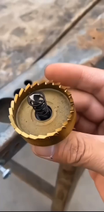 Bộ 6 mũi khoét sắt inox 16-30mm Kapusi Japan thép HSS mạ titan cao cấp có mũi định tâm