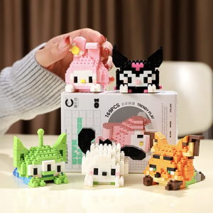 HAHA Mainan Lucu Blok Panda Cartoon Nano Bricks Balok Kitty Building Block Balok Susun Mainan Balok