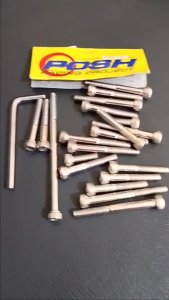 PROMO Baut Blok Mesin Yamaha Jupiter Z + Kunci L / Baut Block CVT Yamaha Jupiter Z Stainless Posh