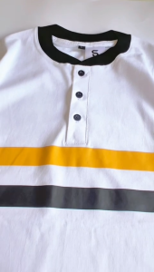 T-Shirt Several Baju Kaos Pria Dewasa Distro Terbaru 2024 Kancing Lengan Pendek Cotton Combed 24s