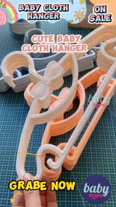 Buy2 Free1! BabyZoom Baby Hanger 3pcs Kids Clothes Hanger Rack Display Cute Hanger Hanger Suit para sa 0-10 taong gulang Oragniser Hanging Plasic Newborn Clothes Hangers Socks Hanger Underwear Hanger Cod 3pcs Free Shipping