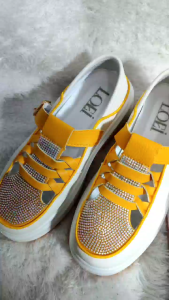 Sepatu Sneakers Wanita Glitter Kasual Import Murah Terbaru Sepatu fashion korea