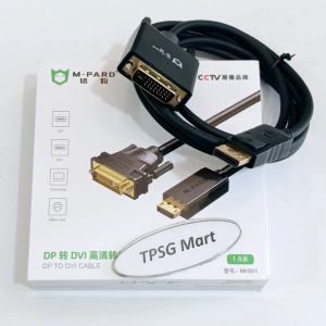 Cáp DisplayPort ra DVI (DP to DVI Cable) dài 1.8m (M Pard) / Chuẩn DVI-D (24 - 1 Chân Kim)