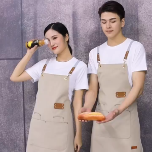Waterproof Apron Coffee Shop Overalls Milk Tea Barbershop Hairdresser Kitchen Baking Sprinkle Bar Apron