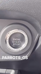 Aluminium Alloy Car Push Start Stop Button On Off Switch Engine Ignition Key Cover Ring Crystal Diamond Decoration
