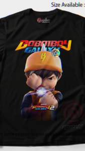 Baju Kaos Atasan Anak Laki - Laki Agatchi Motif Boboyboi Galaxy V3