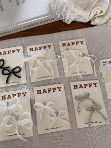 1 pc Coquette Shoes Pita Pearl Mix Crystal Aksesories Shoes Charm Coquette Shoes Ribbon Charm Shoes Ribbon Shoes Coquette Charm Sepatu