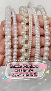 Alobeauty - Bando Mutiara - Bando Pesta - Korean Pearl Headband
