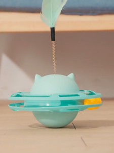 Cat Teasing Stick Cat Toys Self Amusement Cat Tumbler Turntable Kitten Pet Cat Play Cat Supplies Complete