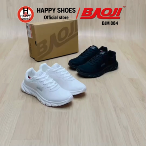 [🥇บาโอแท้100%👟ไซส์ 41-45🆓ฟรี...ถุงเท้า 1 คู่] BAOJI รองเท้าผ้าใบชาย ออกกำลังกาย รองเท้าทำงานชาย รุ่น BJM884 หล่อเท่ นุ่มเบา สบายเท้า
