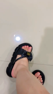 HILOS SANDAL WANITA KEKINIAN MODEL BARU WEDGES 4CM MOTIF PITA BAHAN KARET EVA JELLY NYAMAN DIPAKAI