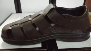 SCHUMANN210 BROWN Anti -Slip Sandals-Sandal LelakI 100% ORIGINAL GENUINE LEATHER MADE IN MALAYSIA DIRECT FROM FACTORY