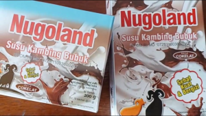 Susu Kambing Bubuk NUGOLAND Rasa Cokelat 200 Gram Ath-Thoifah Asli Bukan Etawa Goat Milk