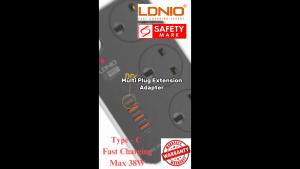 [Safety Mark] LDNIO Power Socket SK3662 with UK 3 Pin (3 AC Outlets) 6 USB Charger 5V 3.4A Surge Protector Extension Cord 2500W USB Fast Charging Singapore Safety Mark / SK3469 with UK 3 Pin Plug 3 USB QC 3.0 + Type C PD 3.0 Fast Charging
