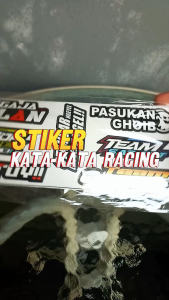 STIKER PACK KATA KATA RACING VIRAL - STIKER STICKER RACING ISI 35 PCS - STIKER MOTOR HELM HAPE - KODE H3