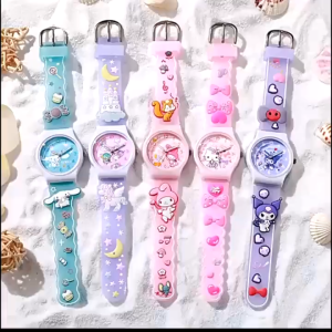 Jam Tangan Anak 3D Sanrio Import Lucu Melody Kuromi Cinamorol