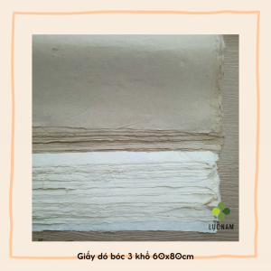Giấy dó pha bóc 2 bóc 3 dùng để vẽ tranh viết thư pháp gấp giấy làm thủ công - nhiều khổ lựa chọn