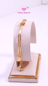 Yaxiya Gelang Ran Klip Korea Style Perhiasan lapis Emas 18K 211