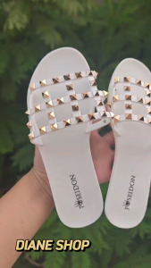 New Womens Flat Sandals Korean Style Fashionable Beach Sandals Non-Slip Outdoor Slippers Sandalyas na pang-araw araw FlatSandals Waterproof Footwear Walking Shoes 075523