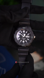 Jam Tangan Pria Casio MRW-200H-1B2 Analog Black Dial Resin Band