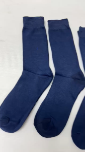 Masterpolo 3 Pairs Socks NavyBlue Casual Long Socks Cotton Spandex Quality Comfort Socks