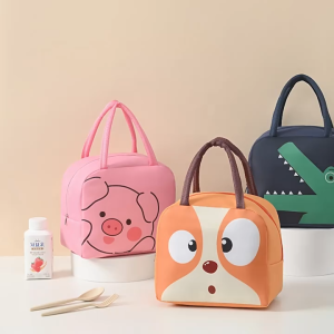 Cartoon Animal Insulated Lunch Bag Reusable Lunch Box Bag Thermal Bag Suitable For Adults Children