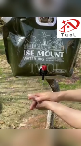 TWOL SHOP 1pcs Collapsible Water Tank Container Bag 7.5L Large Capacity Camping Water Storage Bag