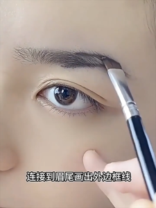 Dual-ended Eyebrow Brush Angled Eyebrow Powder Spiral Eye Shadow Silkworm Lash Brush @ 双头眉刷斜角眉粉刷 螺旋刷刀锋软毛化妆刷眼影刷扁头卧蚕睫毛刷