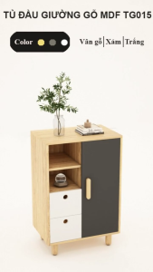 FREESHIP HCM - Tủ Đầu Giường Tab Đầu Giường Gỗ MDF Tatana TG015 - có thiết kế theo yêu cầu