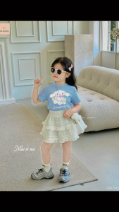 [HỎA TỐC] Set Jam Jenny cho bé gái Áo thun cotton 4 chiều Váy quần xòe Váy đi biển bé gái