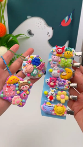 1100PCS Full Set Guka Set Murah Gila Guka Cream Keychain Set DIY Guka Sticker Set Goodies Birthday For Kids奶油胶咕卡套裝