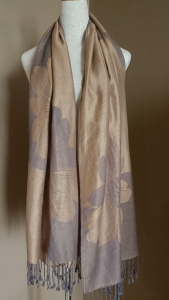 PRELOVED SCARF Cashmere / Wool shawl imported from Japan Korea US & Europe SS11