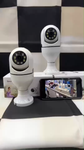 กล้องหลอดไฟ E27 ip camera cctv ไร้สาย ดูผ่านมือถือ กล้องวงจรปิด 360 องศา 2ล้านพิกเซล wifi 1080 HD กล้องอินฟาเรด