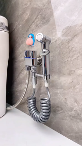 Heavy Duty Bidet Spray Gun Set SUS304 Stainless Steel 3In1 Bathroom Toilet Washer With Hose Holder high pressure bidet for toilet complete set