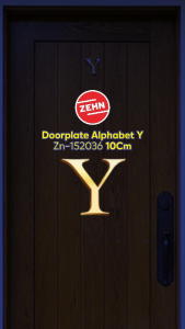 Zehn Zn-152036 Doorplate Alphabet: Desain Unik & Fungsional