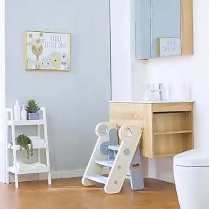 Kệ nhựa bậc thang đứng bếp/lavabo rửa tay ghế kê chân toilet cho trẻ xếp gọn Babypods