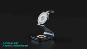 Magnetic Wireless Charger 3 in 1 Charging Station 15W Fast Charging Stand for iPhone 15 Pro Max 12/13/14/Apple Watch/AirPods Pro