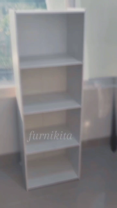 RAK BUKU LEMARI SERBAGUNA KAYU SUSUN 4 KUNCI RSG [PARBUB]